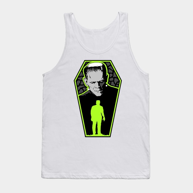 The Monster Coffin Tank Top by Creative Terror